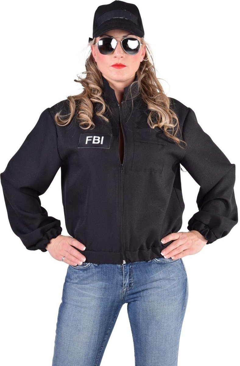 Politie & Detective Kostuum | Mega Stoer Fbi Jack Vrouw | XL / XXL | Carnaval kostuum | Verkleedkleding